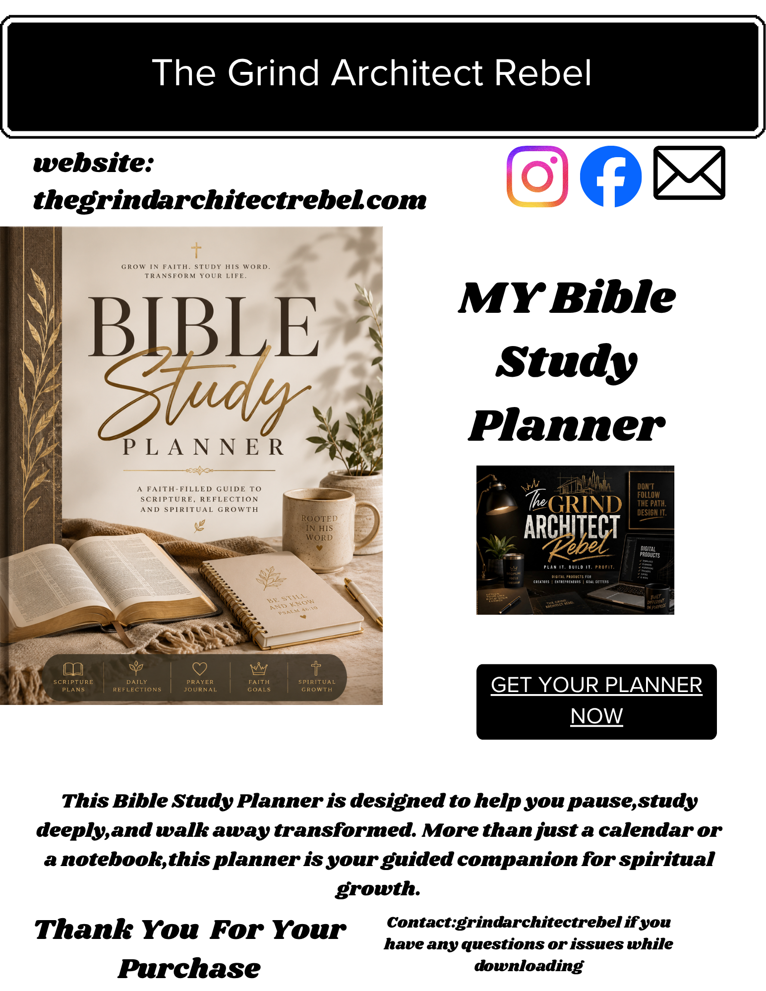 Bible Study Planner – Deepen Your Faith Daily