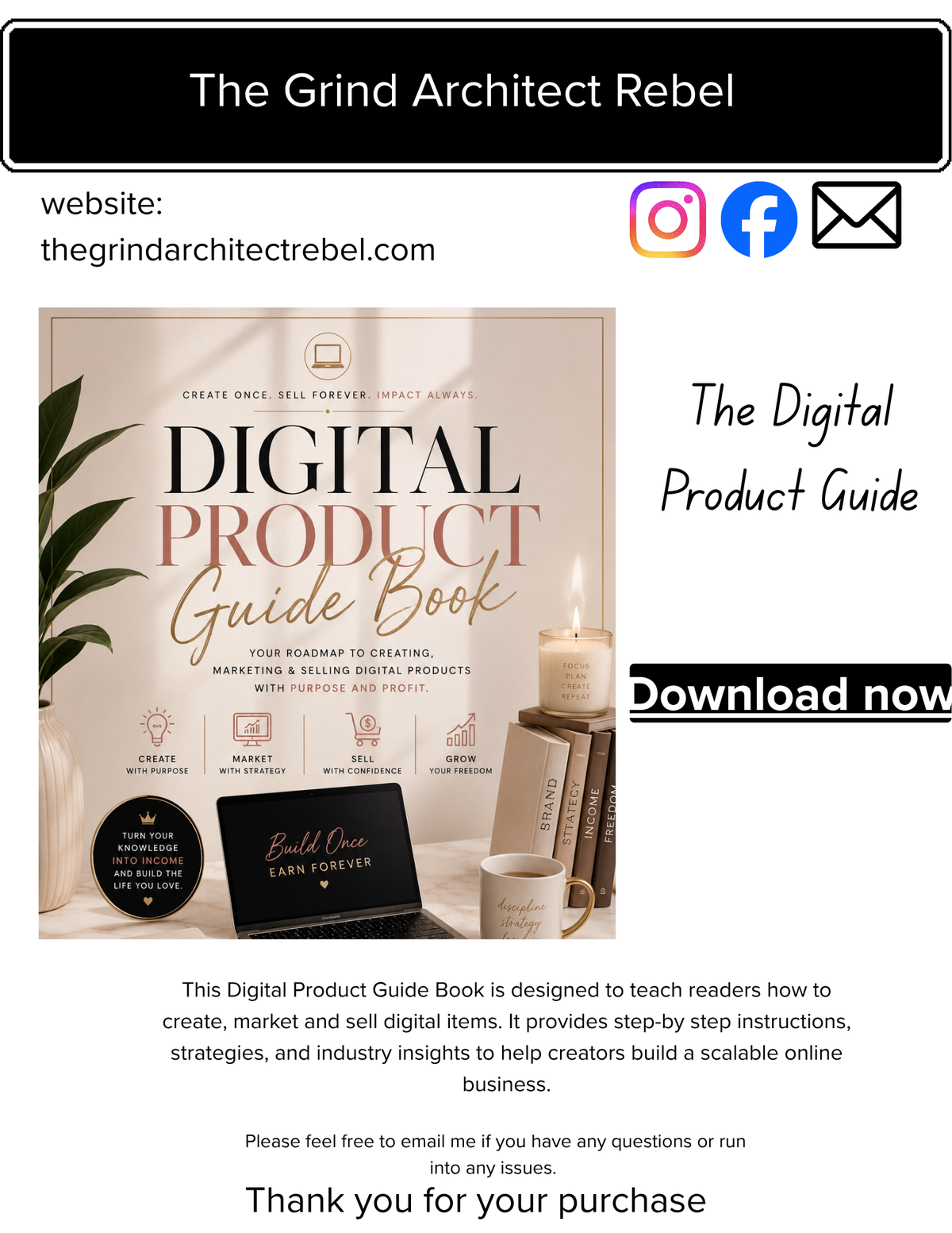 Digital Product Creation Guidebook | Turn Your Ideas Into Income Online